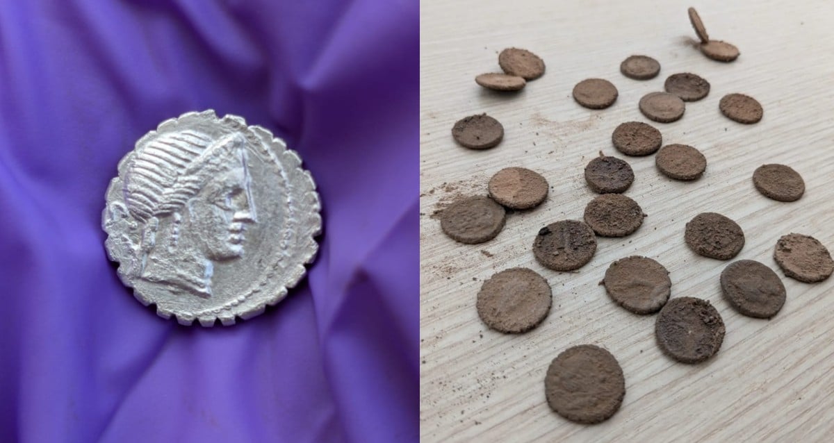 "Ancient Secrets Uncovered: Mysterious Roman Coin Hoard Discovered Concealed in a Sicilian Hideaway!"