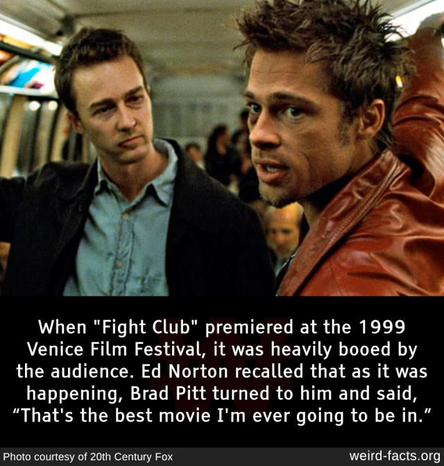 "From Booed to Beloved: The Shocking Transformation of 'Fight Club' at Venice 1999"