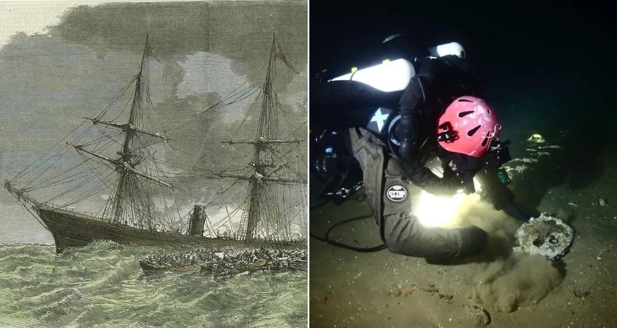 "Sunken Secrets: The Mysterious Discovery of the 1856 Le Lyonnais Shipwreck Reveals Fabled Treasures Off Massachusetts Coast"