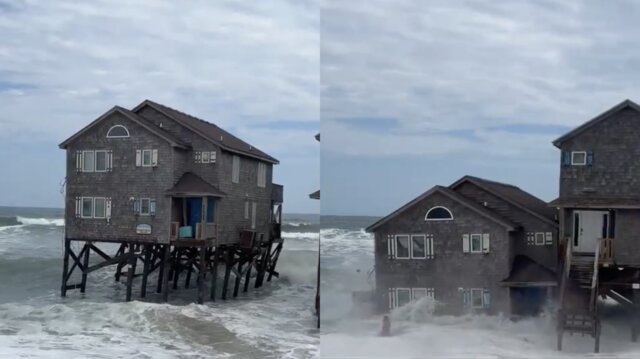 "Unbelievable Oceanfront Disaster: $460K Beach House Crumbles Into the Waves—What Led to the Shocking Collapse?"