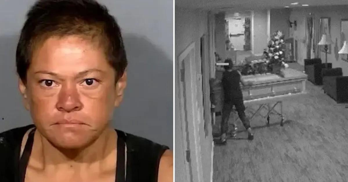 "Wild Night in Vegas: Woman's Bizarre Heist Unleashes Gruesome Twist Outside Funeral Home!"