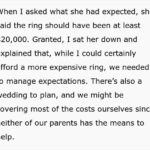 "Engagement Dreams Shattered: Woman's Ring Demands Lead to a Shocking Breakup!"