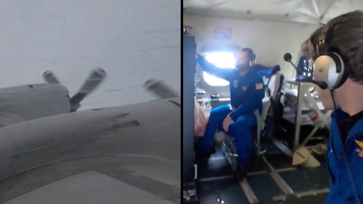 "Inside the Eye of the Storm: Breathtaking Footage Reveals What It's Really Like to Fly Directly Into Hurricane Milton"