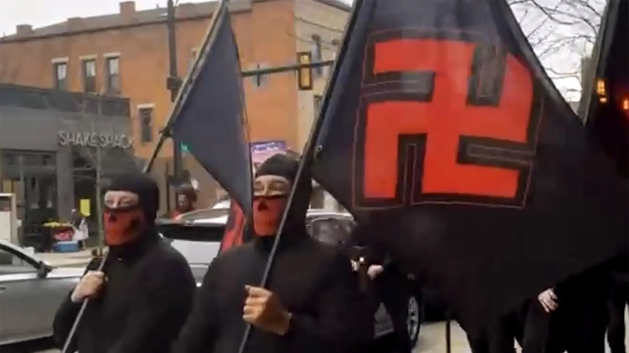 "Chaos on the Streets: Unpermitted Nazi March Sparks Outrage and Legal Controversy"