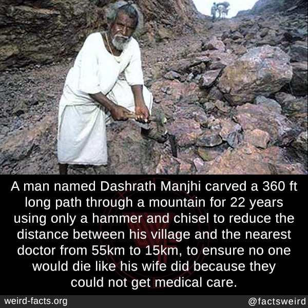 "Meet the Man Who Carved a Mountain to Save His Village: The Incredible Journey of Dashrath Manjhi"