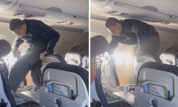 "Midair Mayhem: United Airlines Passenger's Shockingly Violent Outburst Leads to Restraint and Chaos!"