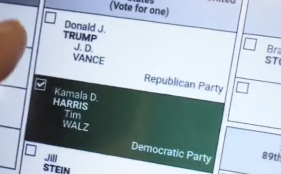 "Voting Malfunction or Political Prank? Shocking Video Raises Eyebrows as Kentucky Man Claims His Machine Only Picks Kamala!"