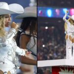 "Beyoncé's Bold NFL Halftime Gesture: The Controversial Move That Left Viewers Gasping and Triggered Ban Fears!"