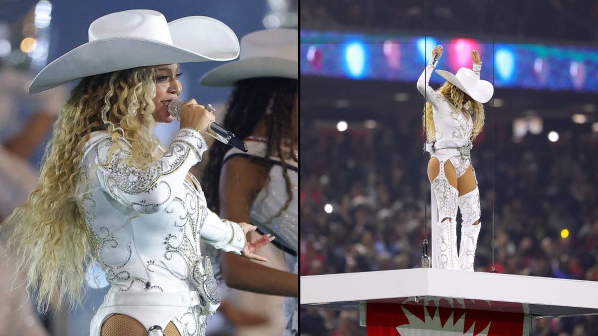 "Beyoncé's Bold NFL Halftime Gesture: The Controversial Move That Left Viewers Gasping and Triggered Ban Fears!"