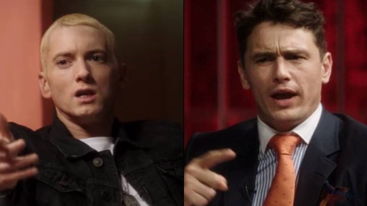 "Eminem’s Shocking Confession on Set: The Surprising Reason James Franco Stopped Him from Coming Out in 'The Interview'"