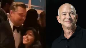 "Jealousy or Just a Smile? Jeff Bezos Breaks Silence on Girlfriend's Star-Studded Encounter with Leonardo DiCaprio!"