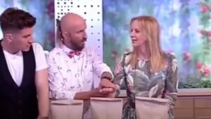 "Live TV Shock: Magic Trick Turns Terrifying as Host Stabbed in Hand with Nail!"