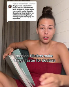 "Meet the Woman Who Took a Stand Against Inefficient Healthcare: Her Viral Medical Binder Sparks a National Conversation!"