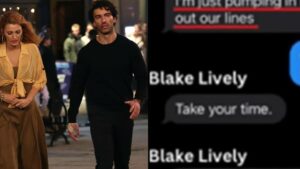 "Unexpected Bond: Justin Baldoni Reveals Surprising Text from Blake Lively During a Personal Moment"