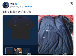 "Billie Eilish Merch Scandal: Shocking X-Rated Detail Leaves Fans Demanding Refunds!"