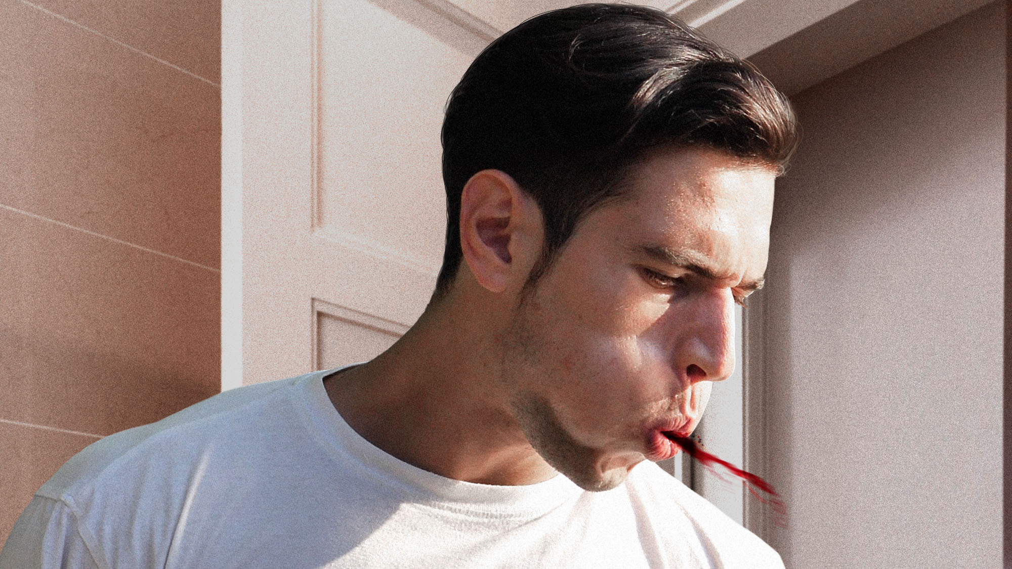 "Flossing Throwdown: Why This Man's Oral Routine Turned Into a Bloody Battle Royale!"