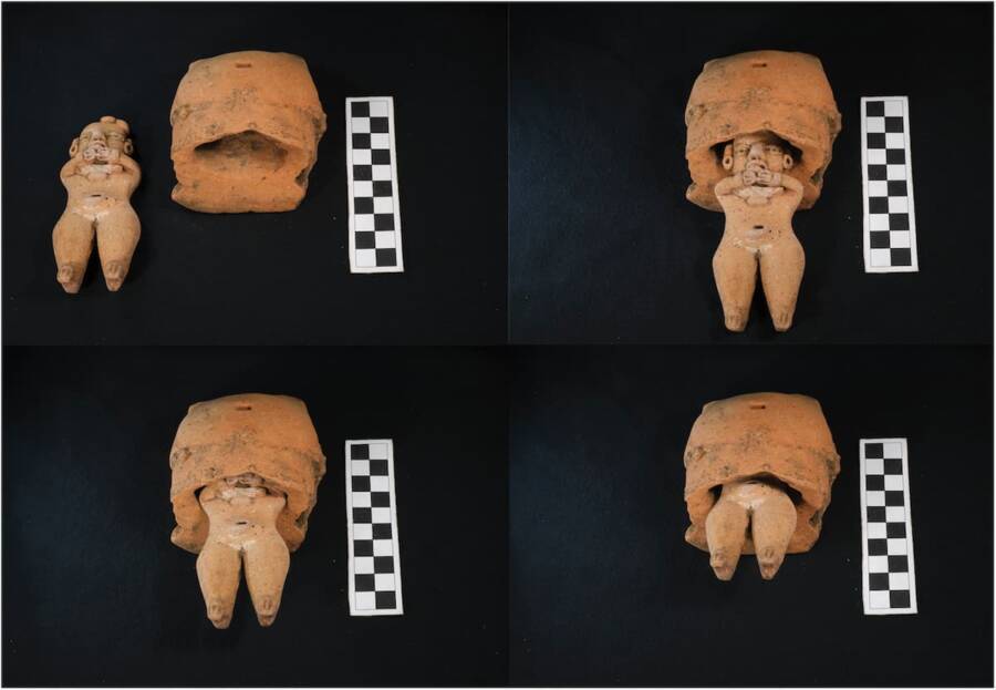 "Unearthed Mystery: El Salvador's Ancient Pyramid Reveals Eerie Clay Puppets with Disturbing Expressions!"