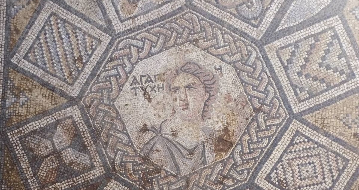 Hidden for Centuries: Stunning Mosaic of Greek Goddess of Good Fortune Unearthed Beneath Syrian Well