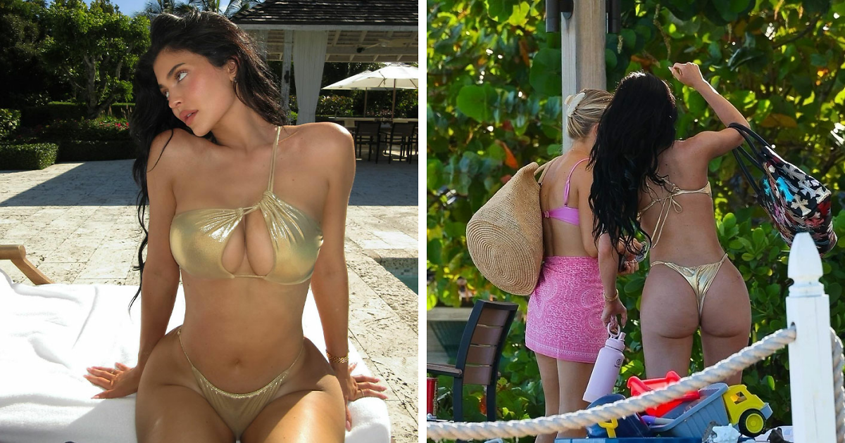 Kylie Jenner’s Shocking Golden Bikini Moment Has Fans Questioning What’s Real and What’s Not—You Won’t Believe the Details!