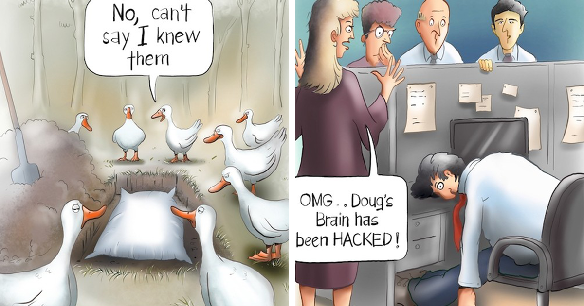 27 Mind-Bending Cartoons by George Webster That Will Make You Question Reality and Laugh Out Loud