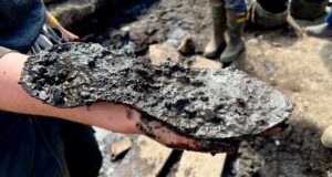 Mystery Unveiled: Enormous 2,000-Year-Old Roman Shoe Discovered at England’s Ancient Fort—What Was It Used For?