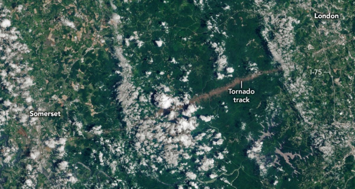 NASA’s Stunning New Space Photo Reveals Devastating Hidden Secrets of Kentucky’s Deadly Tornado Damage