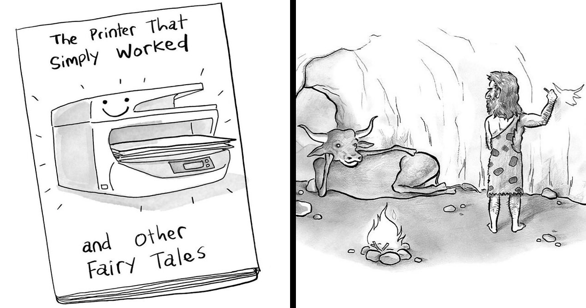 25 Hilarious One-Panel Comics By Jason Adam Katzenstein That Turn Ordinary Moments Into Unexpected Laughs