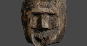 Secrets Beneath the Waves: Mysterious 1,000-Year-Old Human Face Carving Discovered in Polish Lake