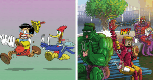 Unmasking the Hilarious Secrets Superheroes Hide When the Cameras Are Off – 17 Comics That Will Crack You Up!