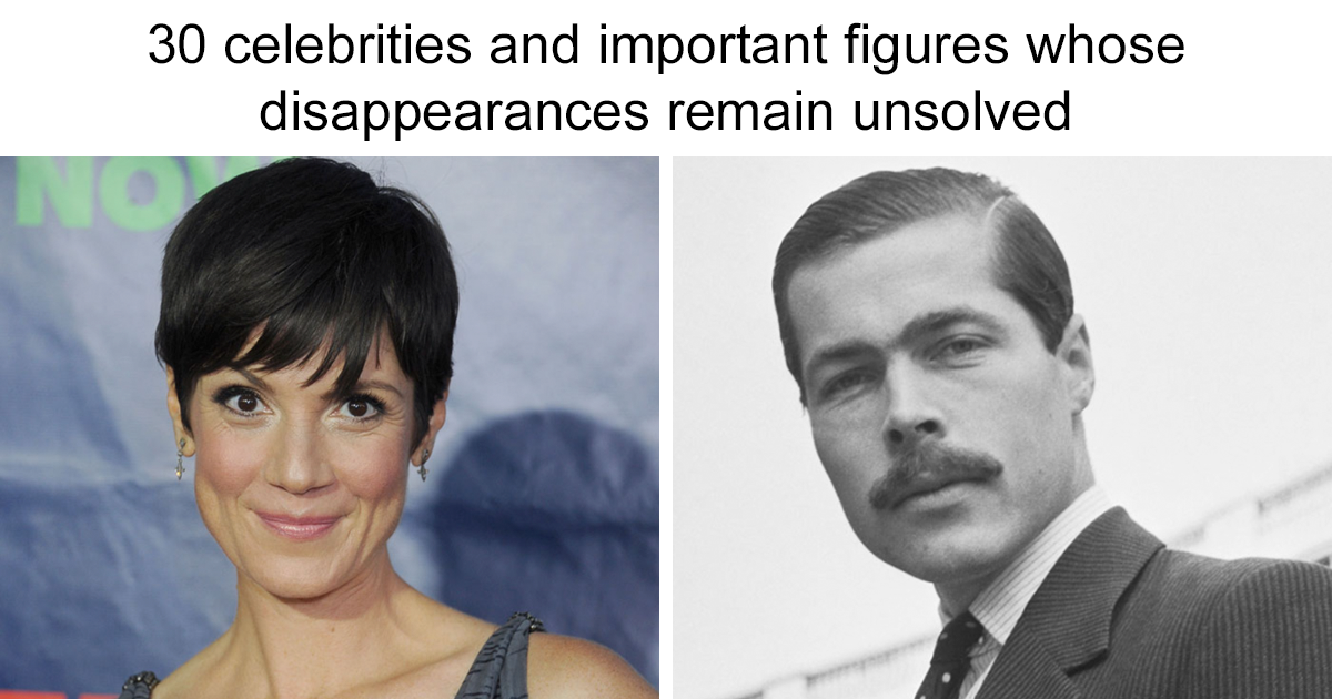 30 Celebrities Who Disappeared Mysteriously—Their Fates Still Unknown Today