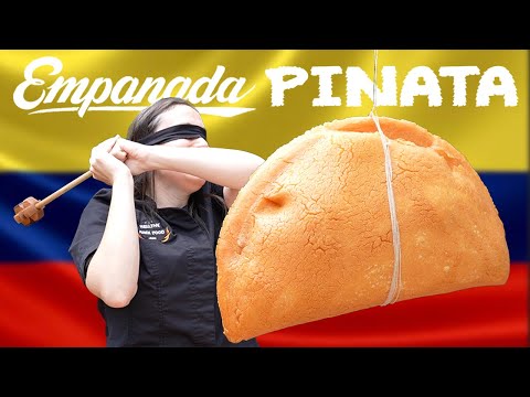 GIANT Empanada Piñata with Empanadas INSIDE!!