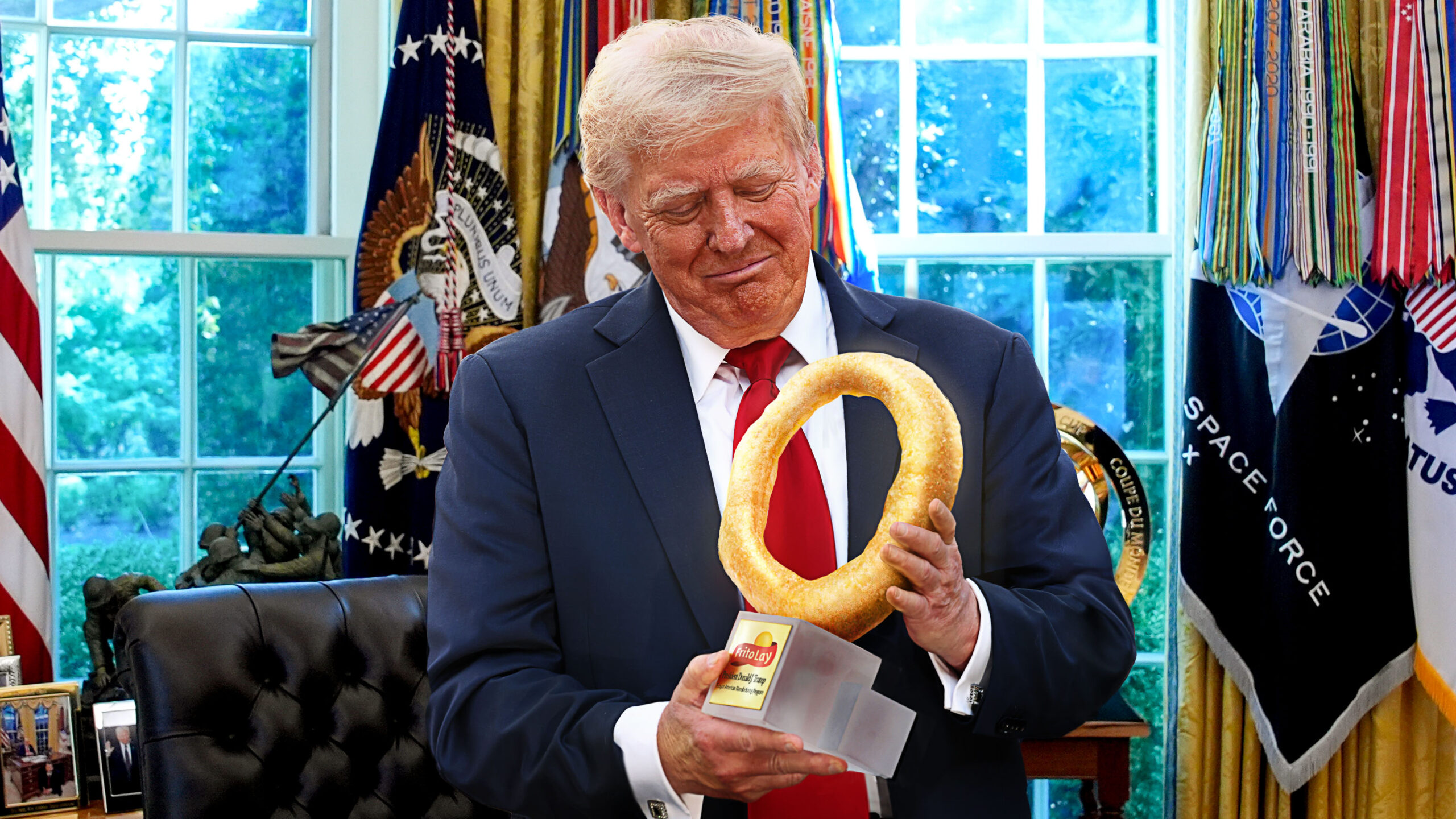 Mysterious Gold Funyun: Frito-Lay CEO’s Extravagant Gift to Trump Sparks Questions