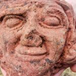 Mystery Unearthed: Viking-Era Stone Head Discovered by Archaeology Student in Scottish Isles