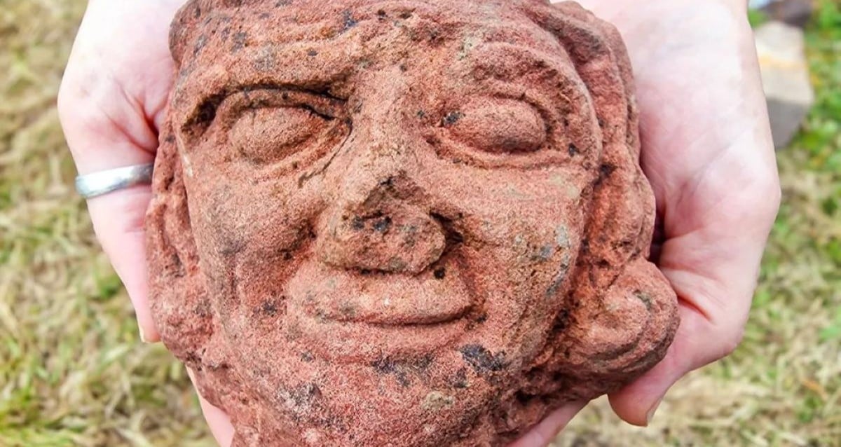 Mystery Unearthed: Viking-Era Stone Head Discovered by Archaeology Student in Scottish Isles