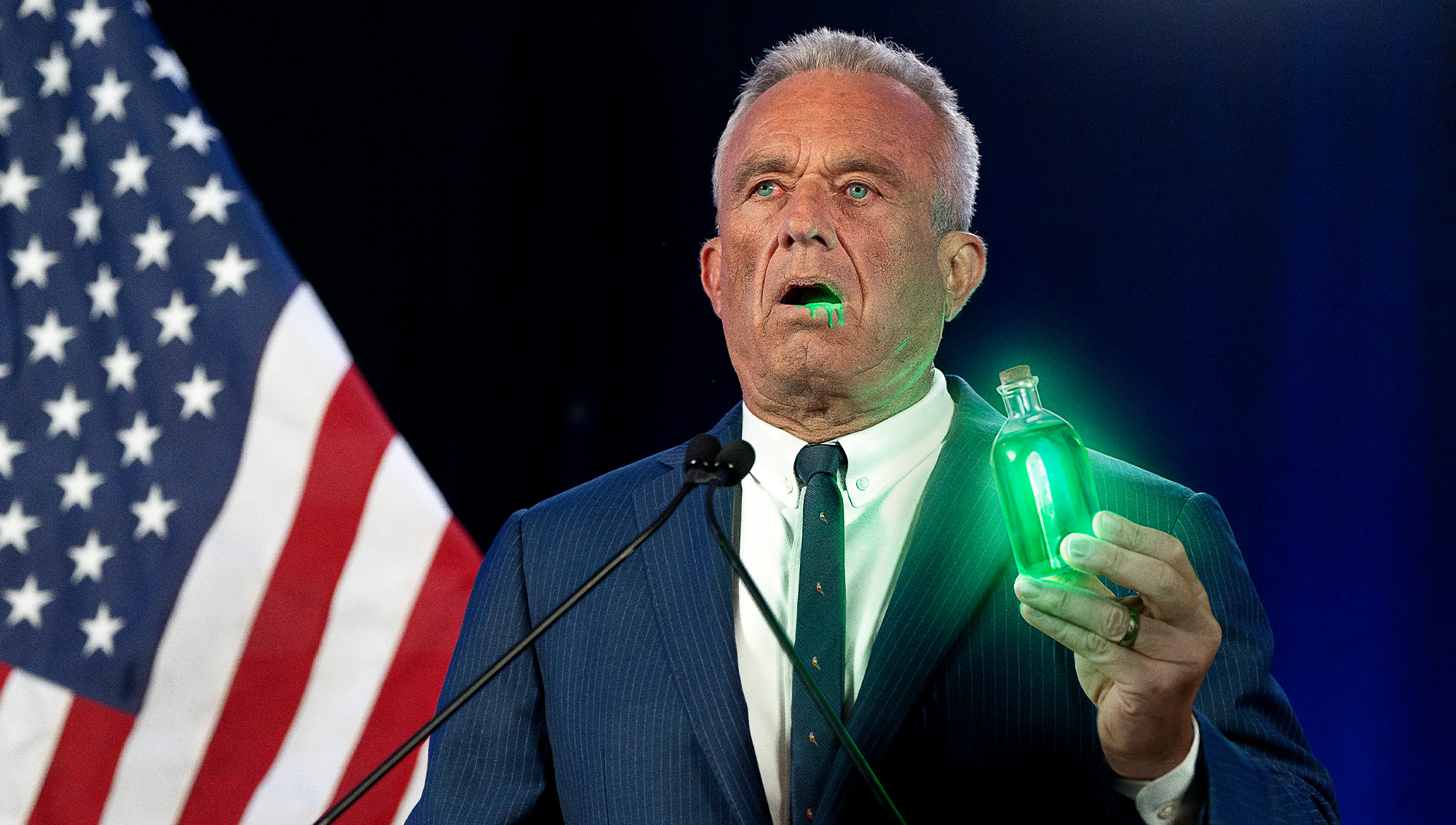 Nationwide Mystery: RFK Jr. Orders Every American to Consume Enigmatic Glowing Beverage