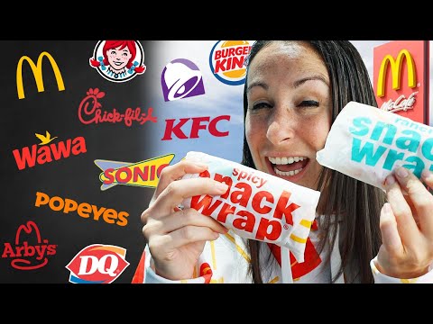 ONLY Snack Wraps for 24 HOURS - TOP 10 Chains Ranked 🌯🍗