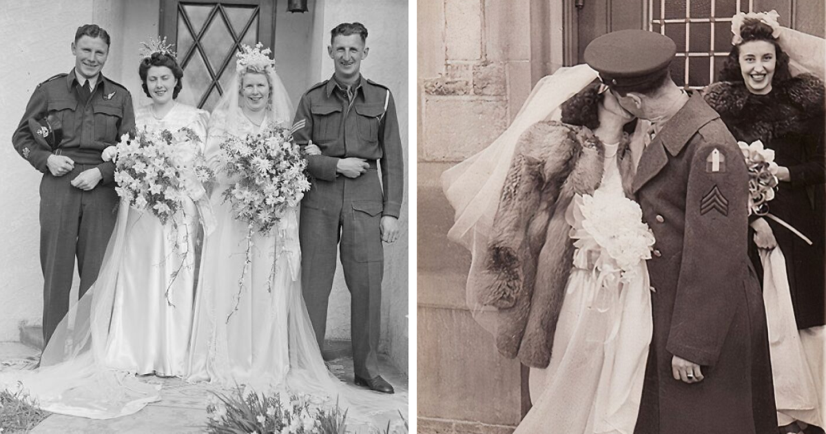 Timeless Vows Amidst Chaos: 33 Unforgettable Wedding Photos From the 1940s War Era