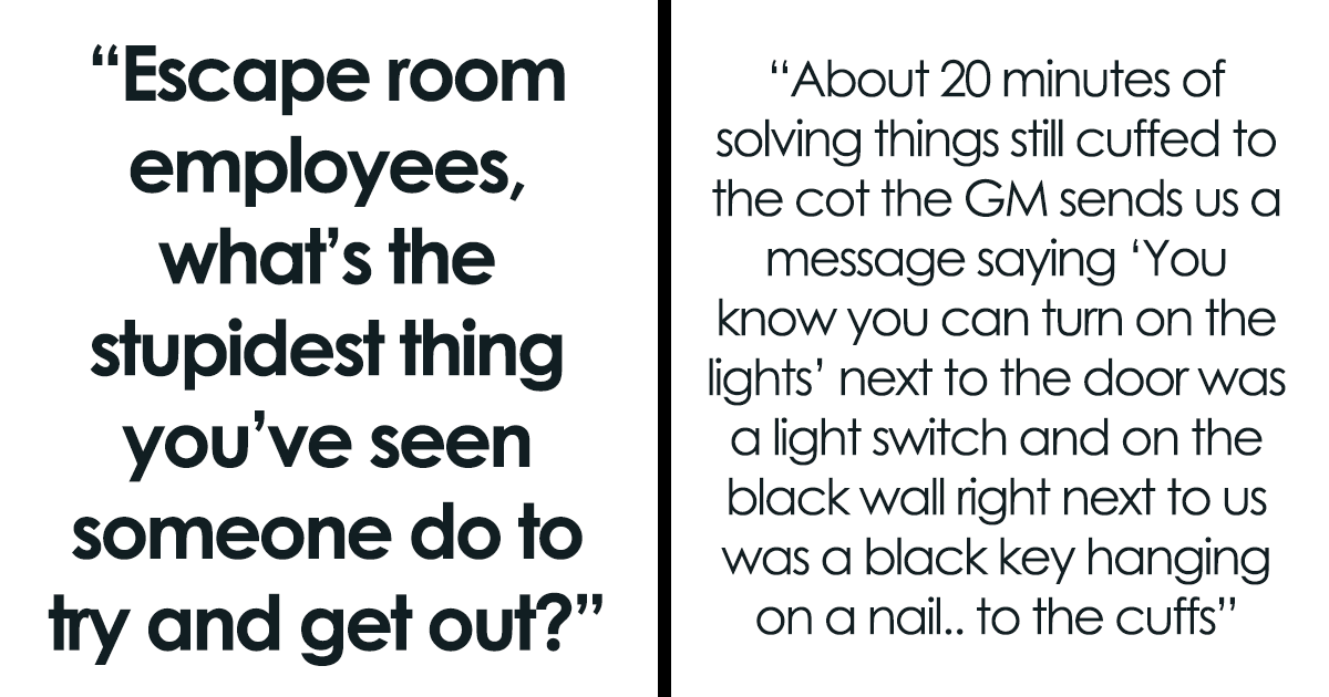You Won't Believe What Escape Room Staff Have Seen People Do—Prepare to Be Shocked and Amused!