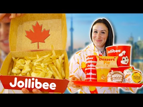 American Eats The ENTIRE MENU At Jollibee In Canada