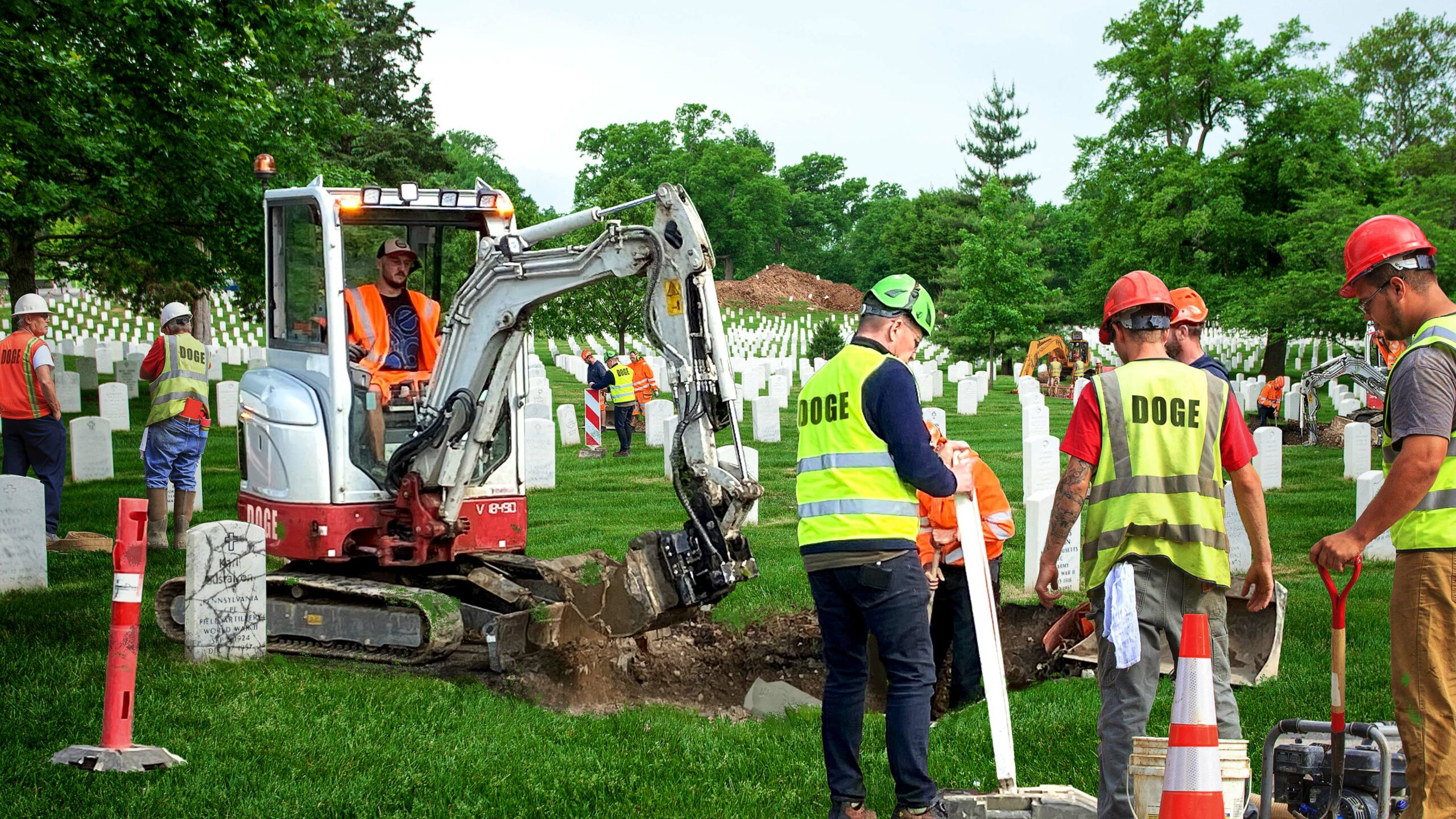 Uncovering Secrets: DOGE Employees' Mysterious Dig at Arlington National Cemetery Sparks Outrage