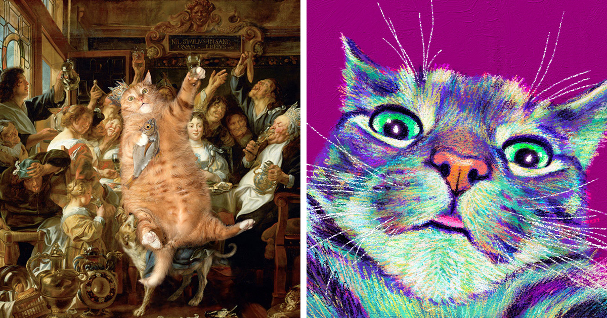 49 Stunning Cat Artworks That Will Change the Way You See Felines Forever