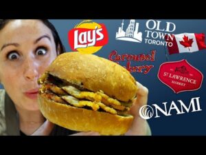 American Tries ICONIC FOODS of Canada Ft. Peameal Sandwich, Ketchup Chips, Butter Tarts, & More