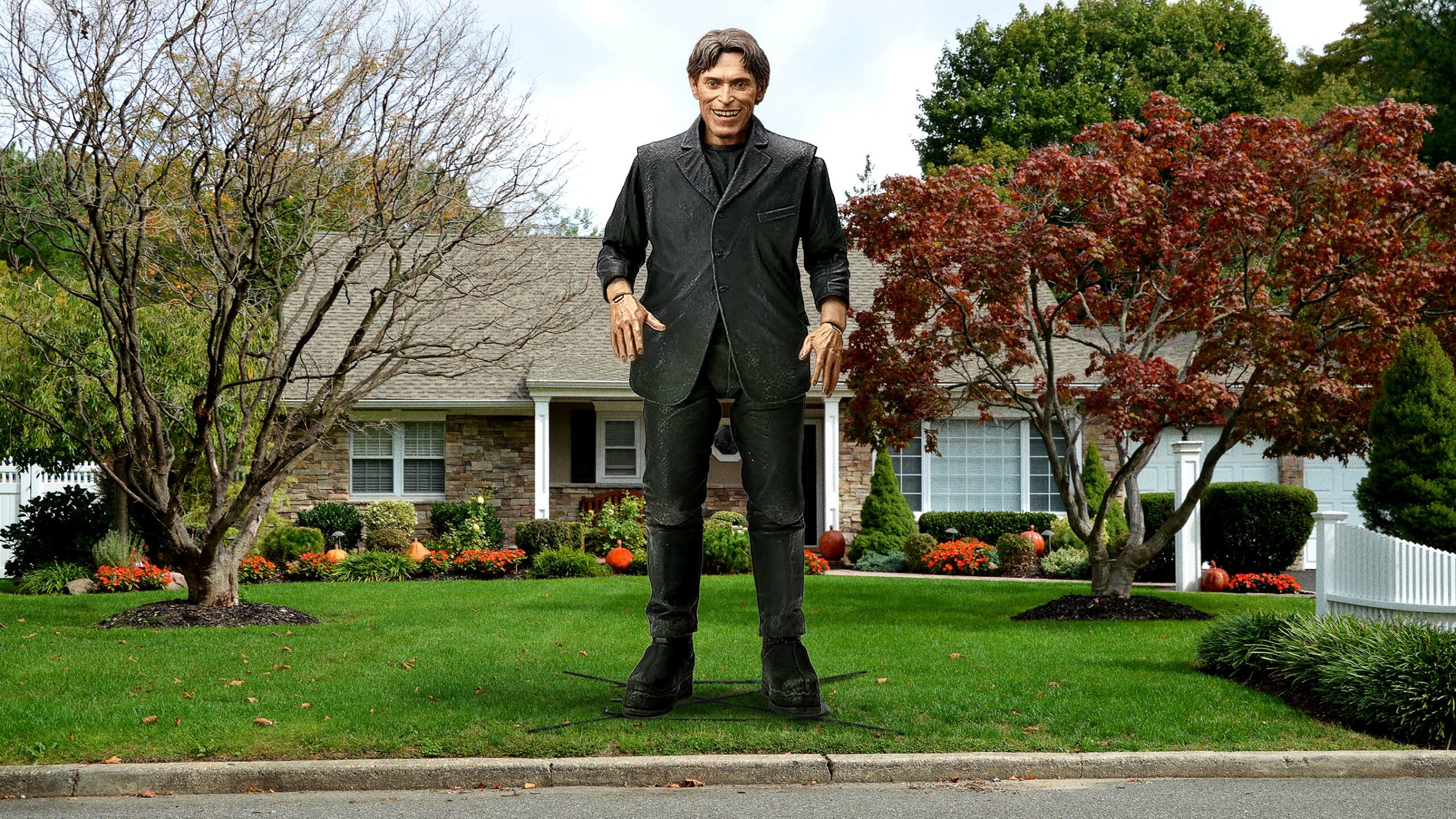 Home Depot Unveils Mysterious 12-Foot Willem Dafoe—Shoppers Can’t Believe Their Eyes