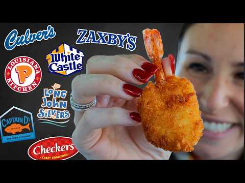 ONLY Fast Food Fried Shrimp for 24 HOURS - TOP Chains Ranked 🍤
